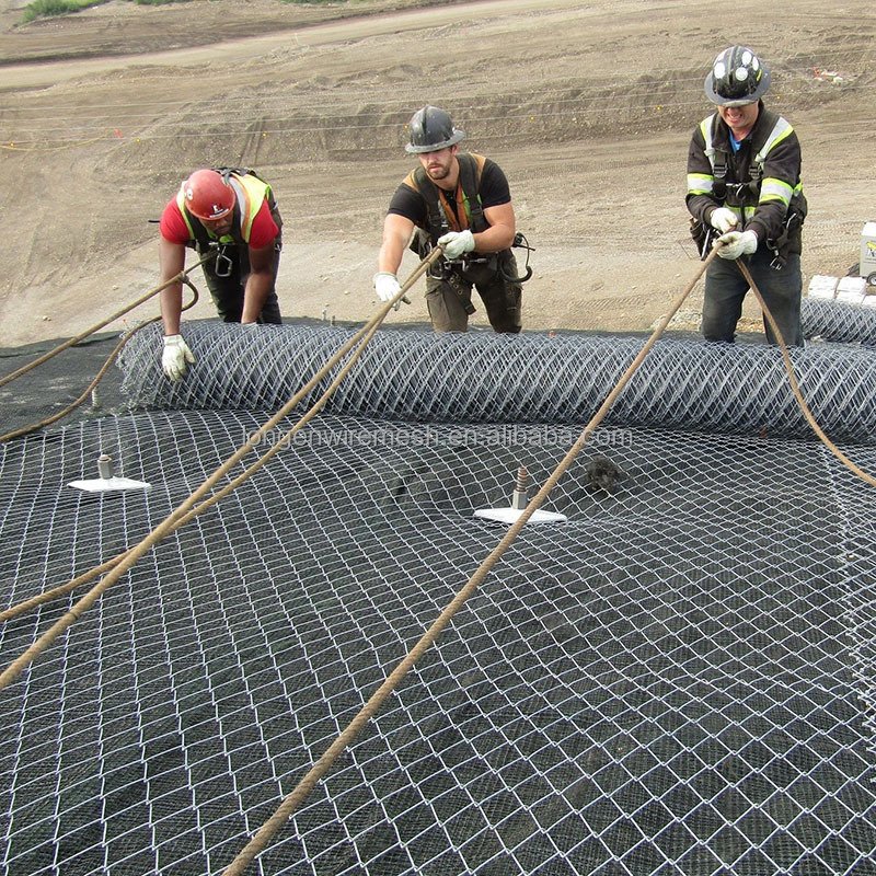 3.0mm High-tensile Steel Wire Mesh Rockfall Netting for Slope Protection System