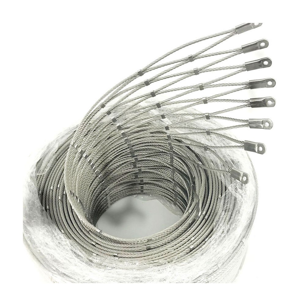Cable Rope Stainless Steel Woven Ferrule Wire Zoo Mesh Net Supplier Four-Rope Stainless Steel Decorative Mesh