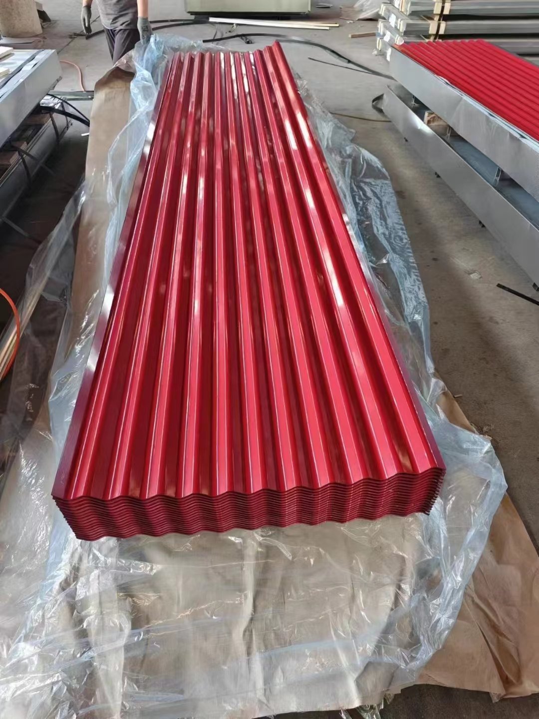 hot sale color coated galvanized Corrugated zinc plate gi carbon steel cold rolled roof sheet