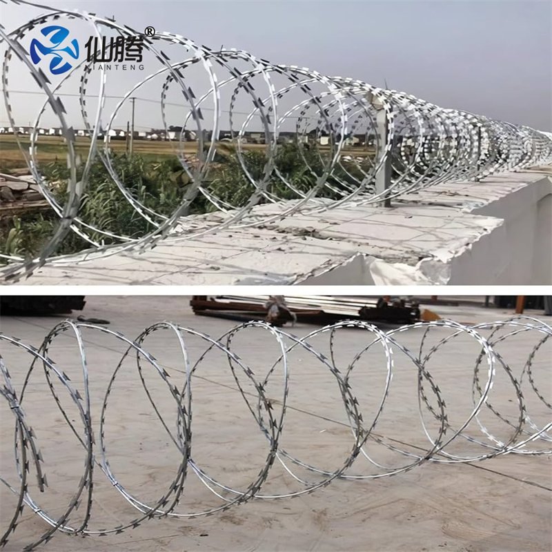High Security Galvanized Razor Barbed Wire Fence for Secure Enclosures Wire Fence Panel