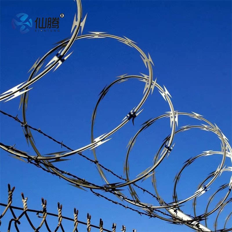 High Security Galvanized Razor Barbed Wire Fence for Secure Enclosures Wire Fence Panel