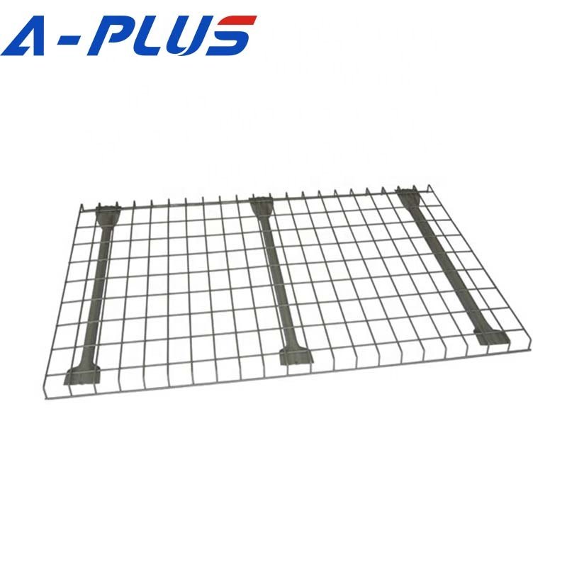 U Channel Zinc Galvanized Metal Pallet Rack Support Grid 44''x46'' Steel Wire Mesh Panel Deck