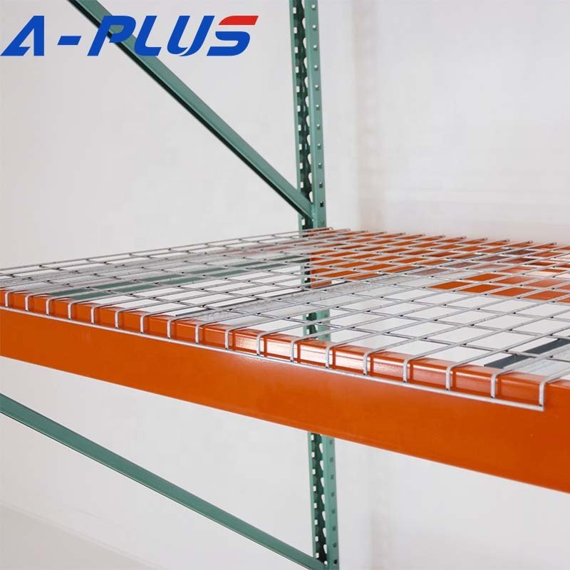 U Channel Zinc Galvanized Metal Pallet Rack Support Grid 44''x46'' Steel Wire Mesh Panel Deck