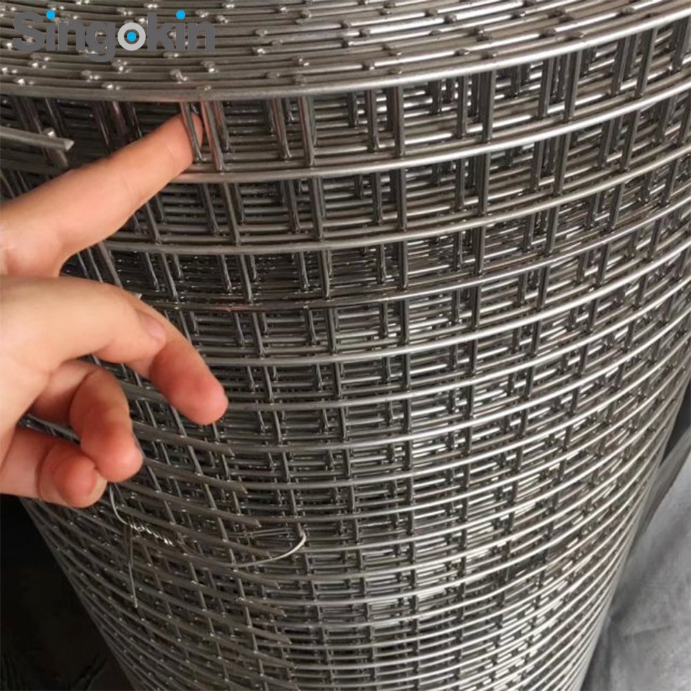 30cm Width x 6M Length 0.6mm 6mm galvanized welded wire mesh rolls for mat screen