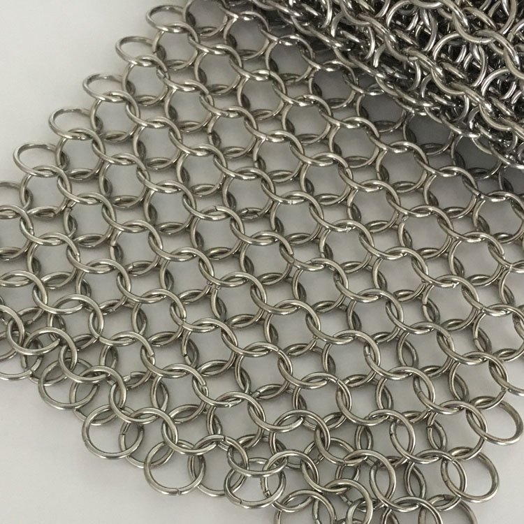 304 Stainless steel chain mail ring mesh for Protection