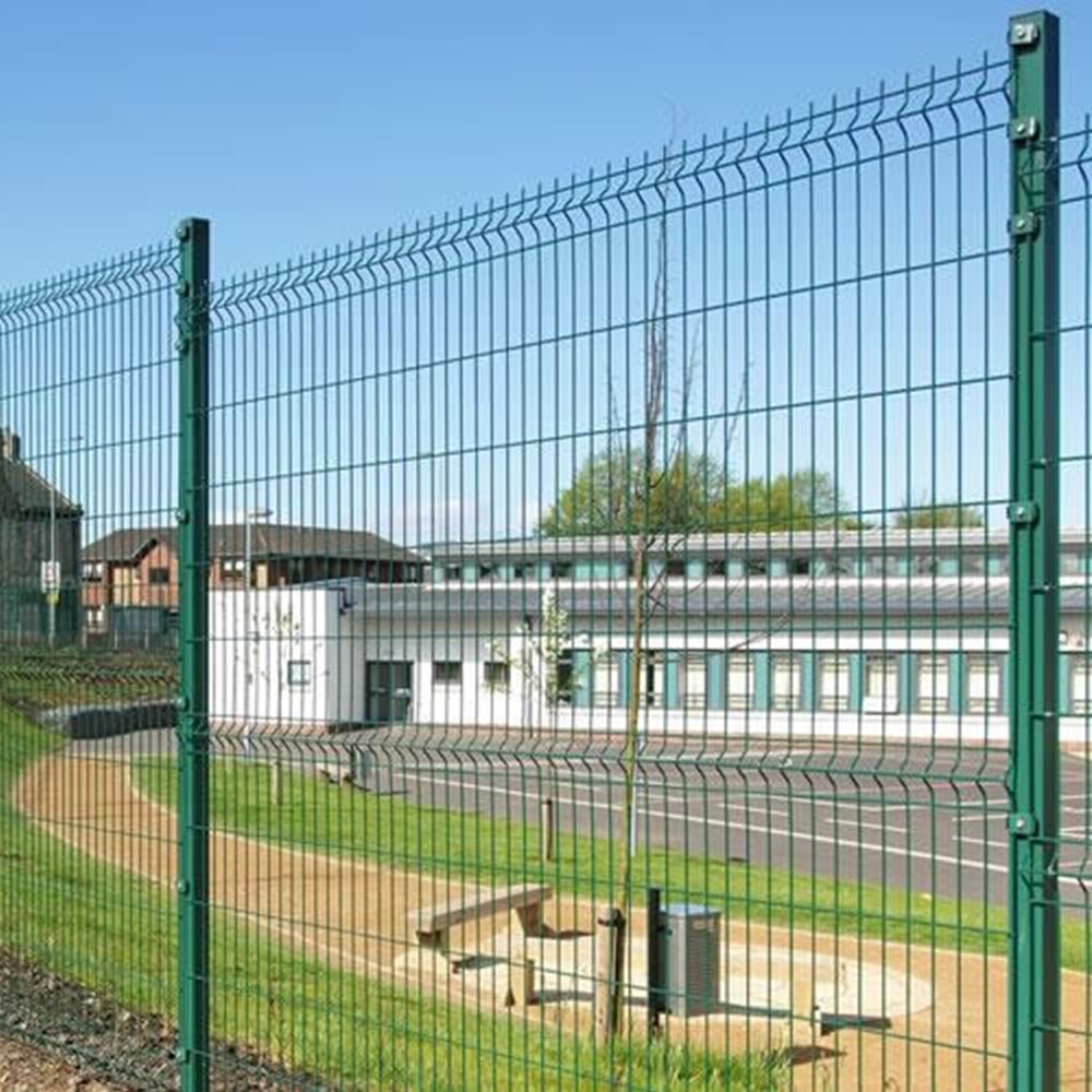 3D Curvy Welded Wire Fence Panel 50*200mm Hole Size