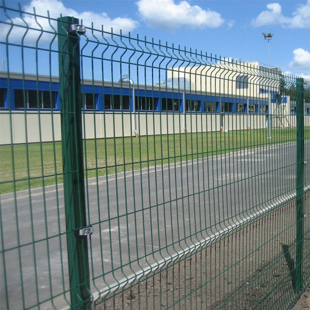 3D Curvy Welded Wire Fence Panel 50*200mm Hole Size