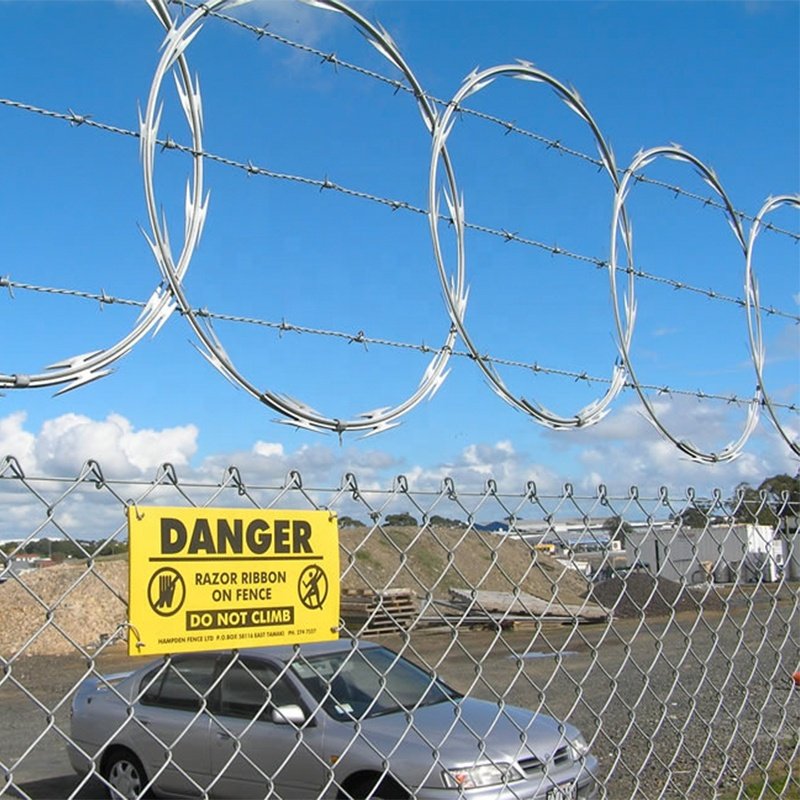 Hot Dipped Galvanized Iron Wire Concertina Razor Barbed Wire Coil for Fence and Protection