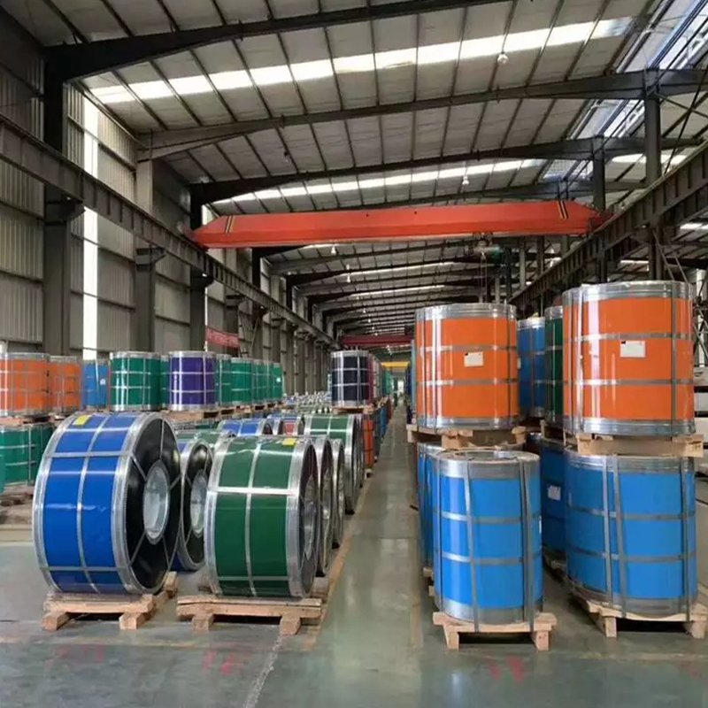Factory Direct Sales Price of PPGI Color Coated Steel Coil Ral9002 White Galvanized PPGI Steel Color Coated Steel Coils