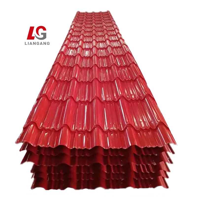 Factory price z10 z20 z30 galvanized ppgi metal roof tile corrugated sheet for roof solar roofing material sheet for house