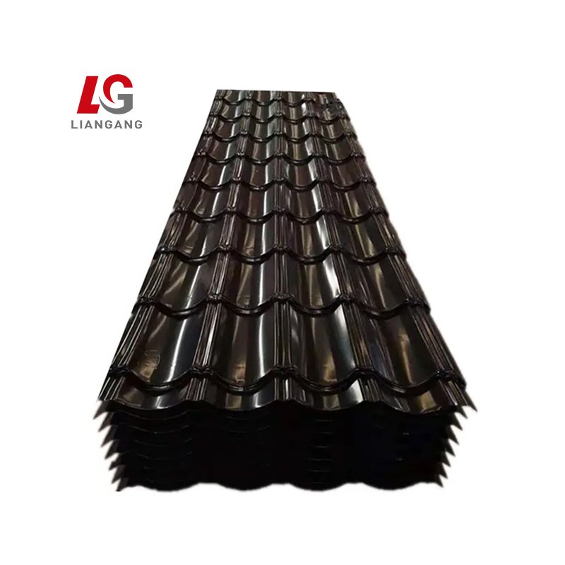 Factory price z10 z20 z30 galvanized ppgi metal roof tile corrugated sheet for roof solar roofing material sheet for house