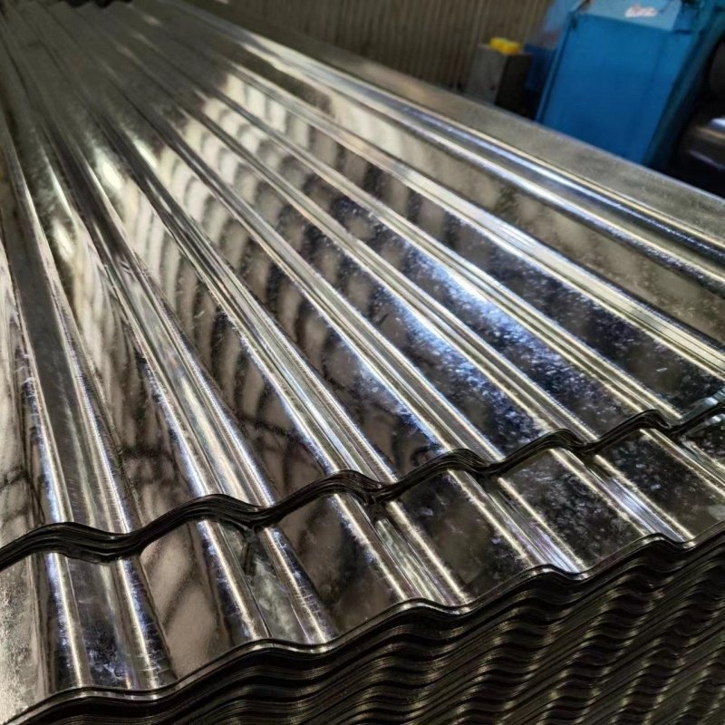 Hot Selling Dx52D SGCC 800mm 22 26 28 Gauge Galvanized Gi Corrugated Iron Steel Roofing Sheet
