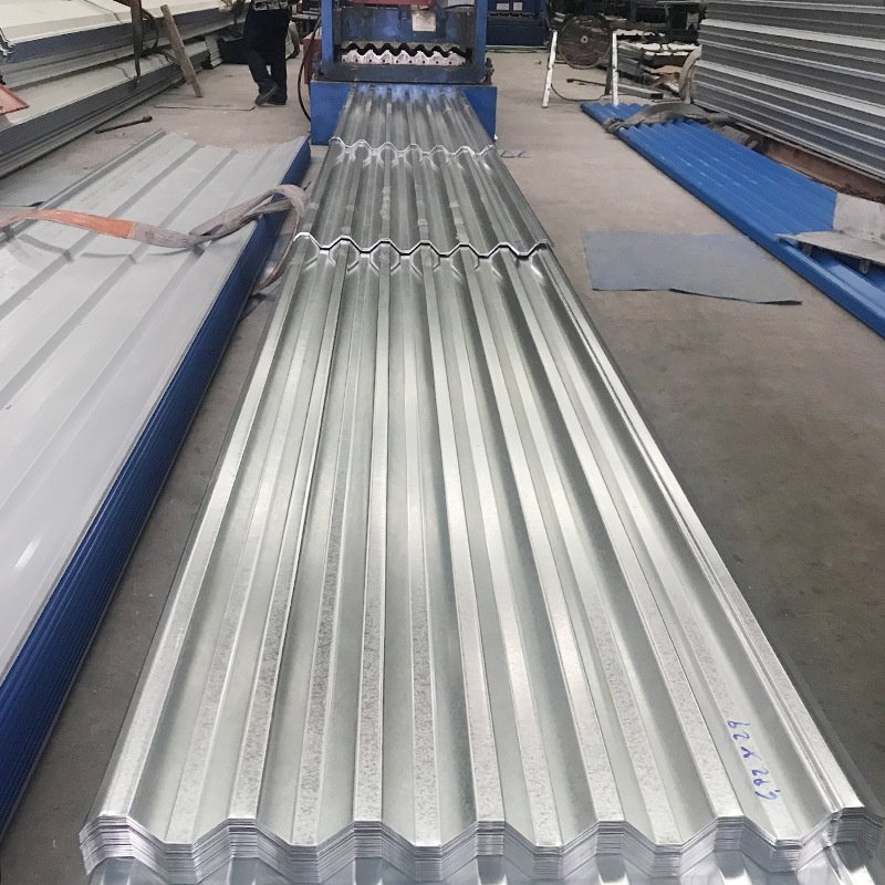 Hot Selling Dx52D SGCC 800mm 22 26 28 Gauge Galvanized Gi Corrugated Iron Steel Roofing Sheet