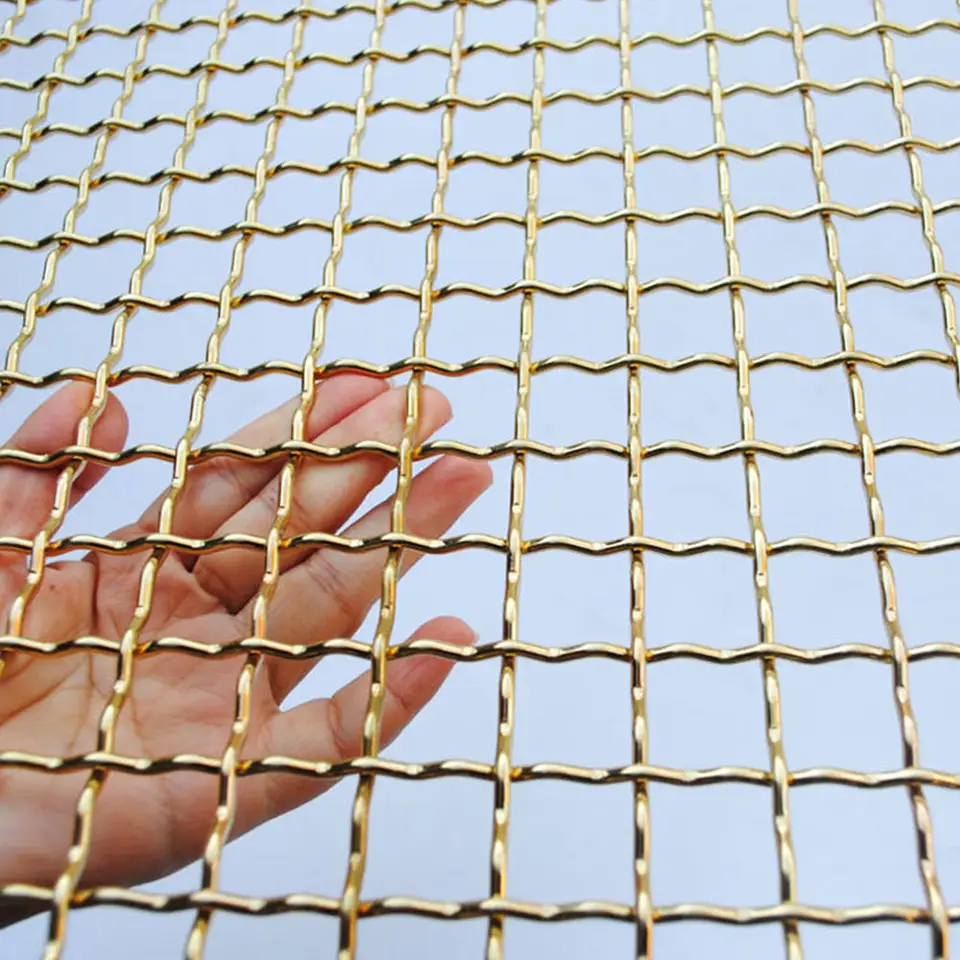 SUS 304 316 316l 6 8 10 12 14 20 mesh stainless steel crimped woven wire mesh