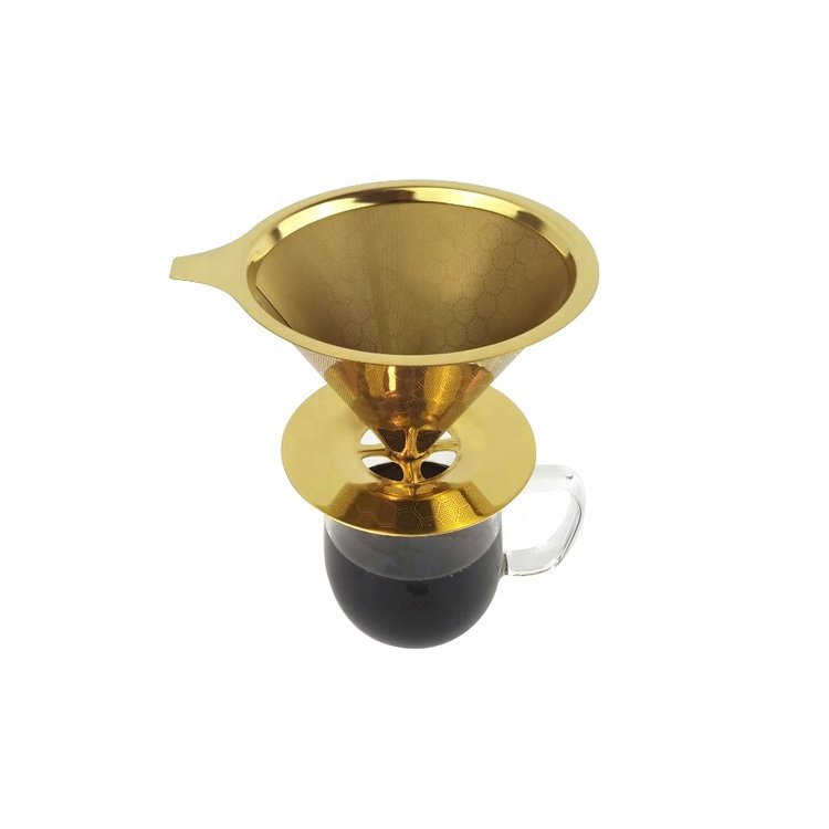 180 micron stainless steel metal wire mesh pour over coffee filter