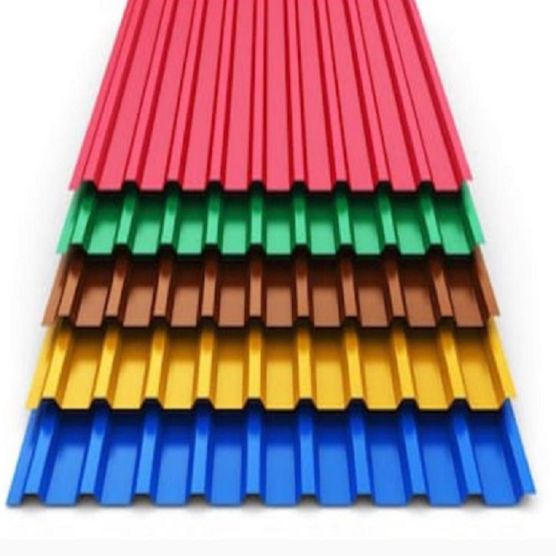 High Quality 12 Feet 0.4 0.5mm 24 Gauge 28 Gauge Zinc Dx51d Color Coated Prepainted Corrugated Steel Roofing Sheet