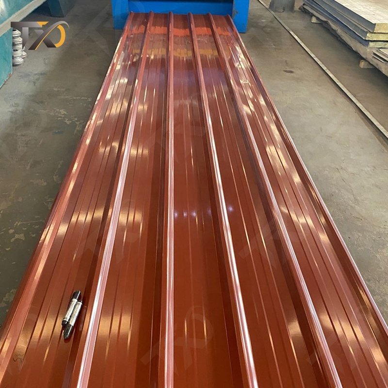 Cheap China foshan steel factory Direct Selling 0.5-1.2 mm EN GB AISI ASTM Corrugated Galvanized Steel Sheet Color Roof