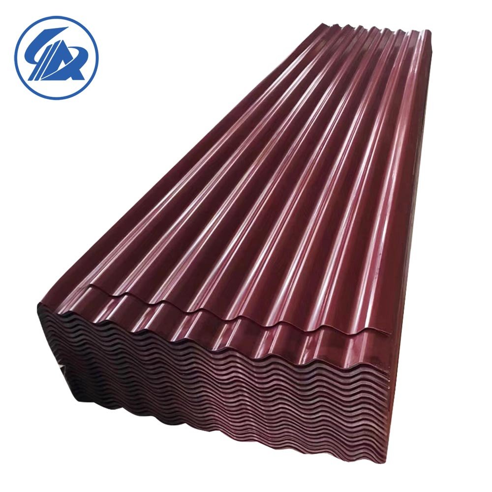 Thickness 0.91 mm x 1220 mm x 2440 mm DC51D Zing coating 60 g/m2 painting coating 20/5um Color Corrugated Roof sheet