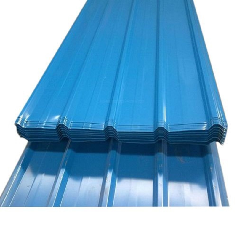 Galvanized Steel Corrugated Roofing Sheet 28 Gauge 4x8 0.5mm 2ft X 8ft Ppgl Color Coated Galvanized Steel Roof Sheet Plate