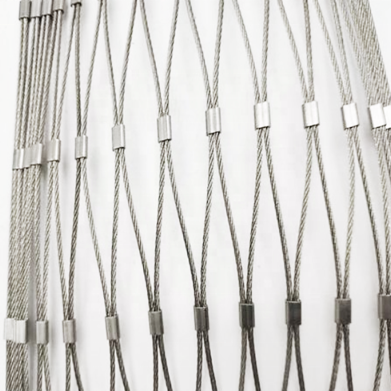 316 Flexible Stainless Steel Wire Cable Rope Mesh Net for Plant Green Climb Wall Plain Style Surface Technique