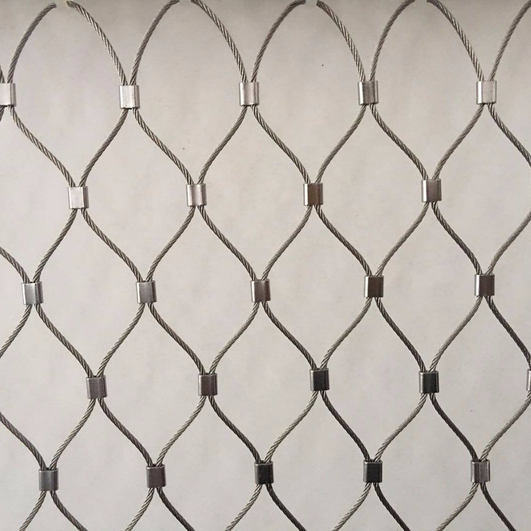 316 Flexible Stainless Steel Wire Cable Rope Mesh Net for Plant Green Climb Wall Plain Style Surface Technique