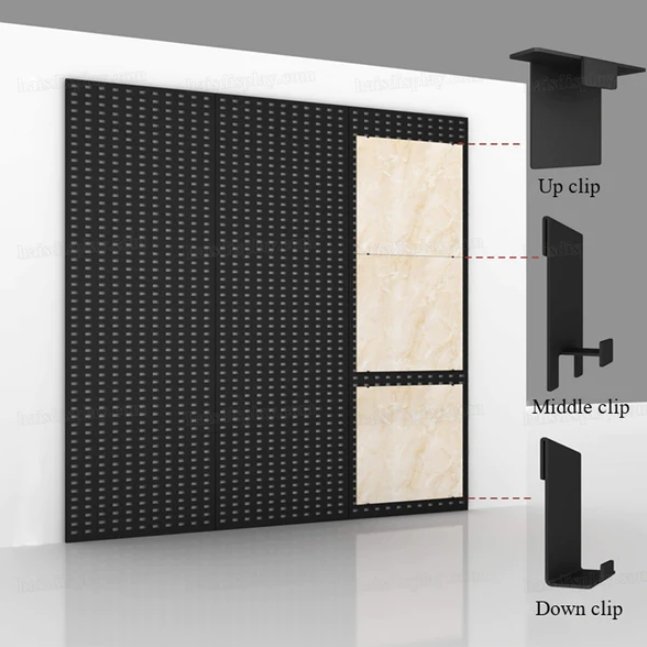 Stainless Steel Galvanized Black Powder Coated Tile Display Rack Stand Long Service Life Product Category Steel Wire Mesh