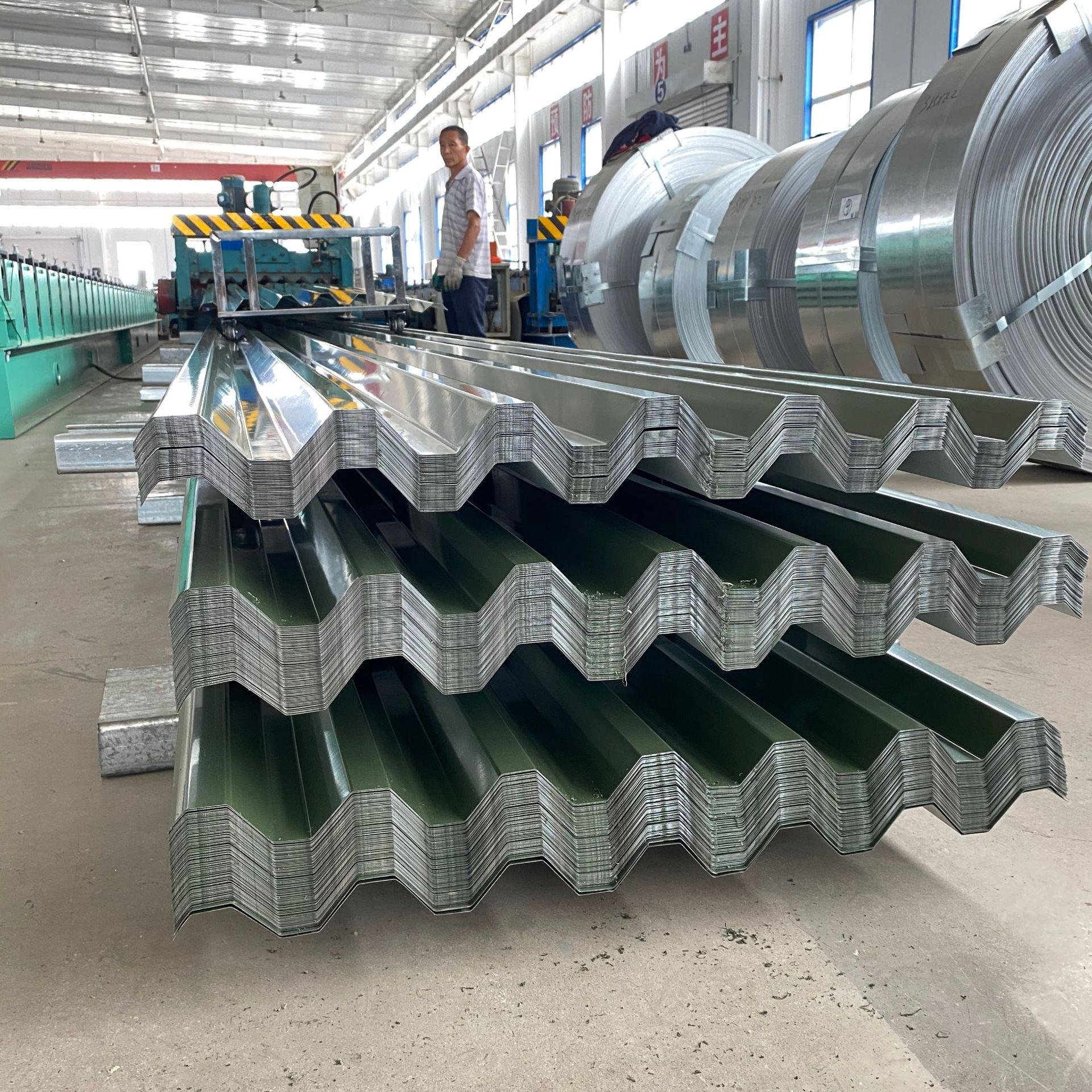 0.28mm 0.22mm 0.23mm 0.25mm Thick Hot Color Coated Aluminum Corrugated Sheet for Roofing
