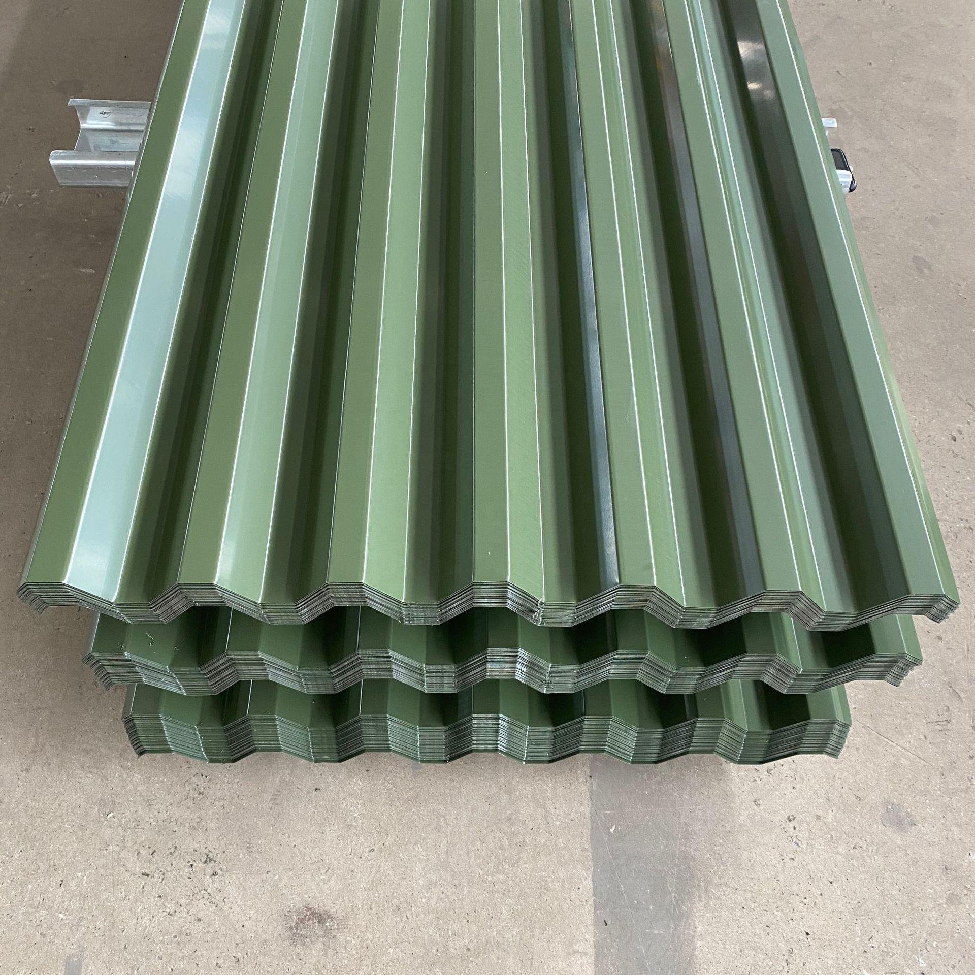 Hot Rolled Color Galvanized Steel Coil Metal Coated Roof Roofing Board Corrugated Board 0.35mm Thick Color Coated
