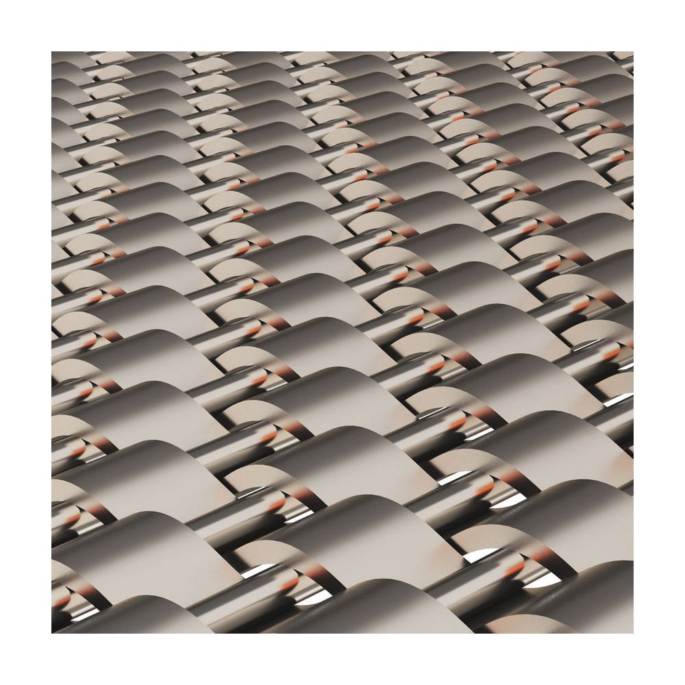 3mm Spring Coated Steel Gold Wire Mesh Sheets 20x20x1.5mm Fence Decorative Diamond Brass Wire 18 Mesh