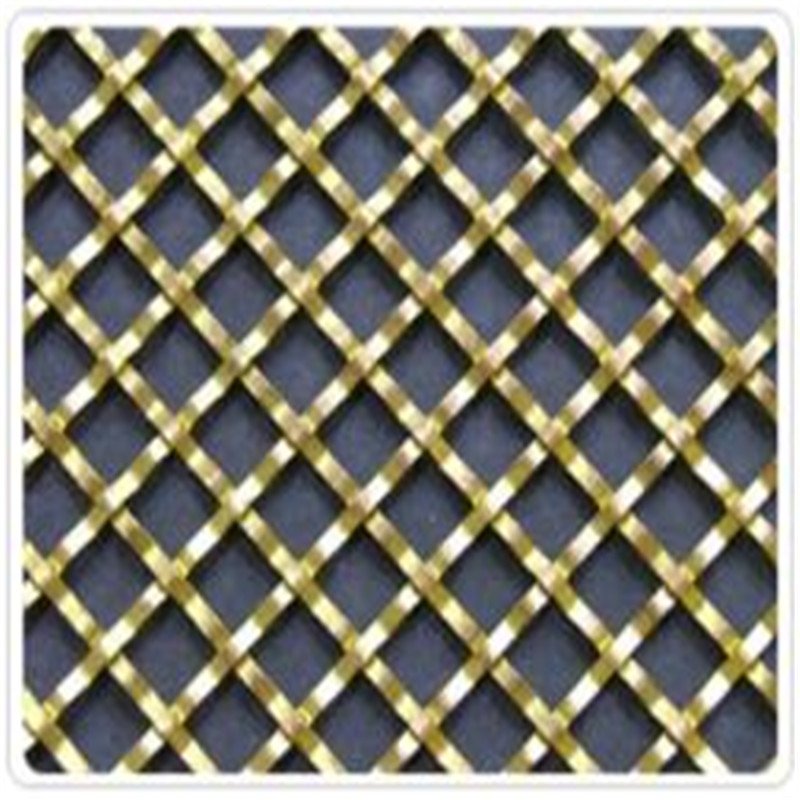 Crimped wire Brass Phosphor Bronze Copper Decorative Crimped Woven Mesh