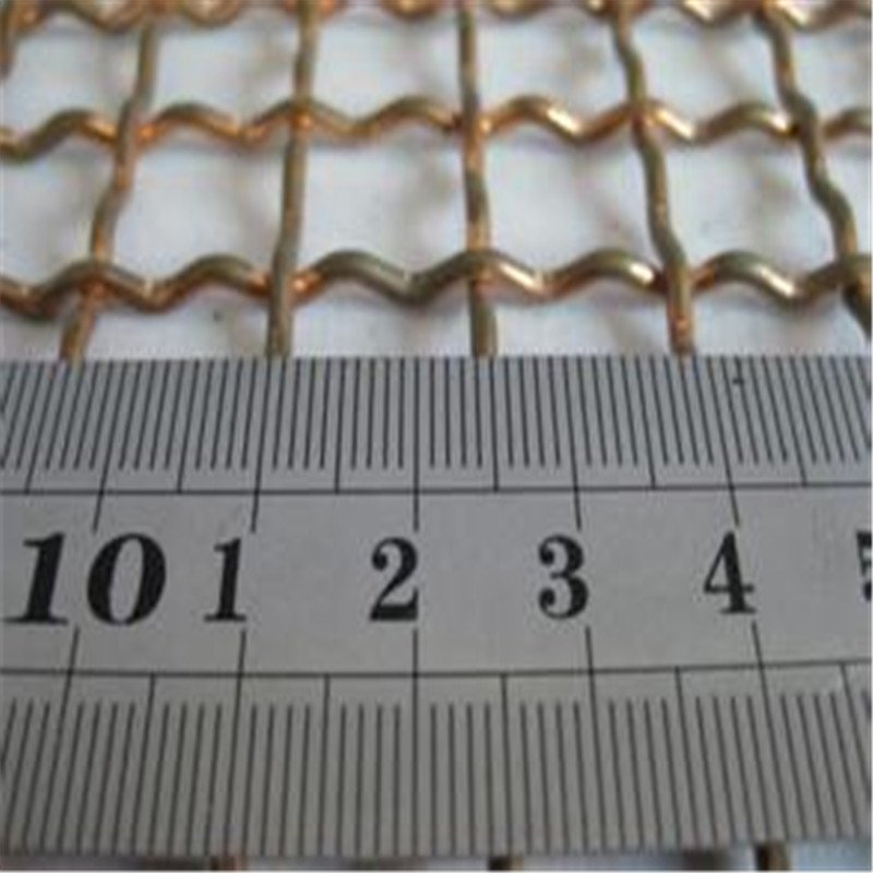 Crimped wire Brass Phosphor Bronze Copper Decorative Crimped Woven Mesh