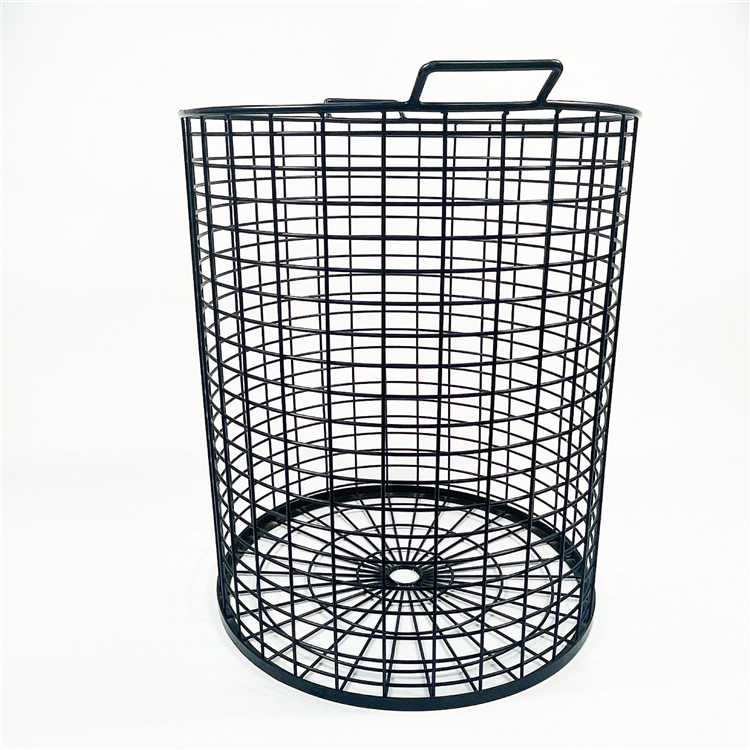 2024 Hot Selling Stainless Steel Wire Mesh Baskets Wholesale Laundry Bathroom Mesh Shelving Storage Basket