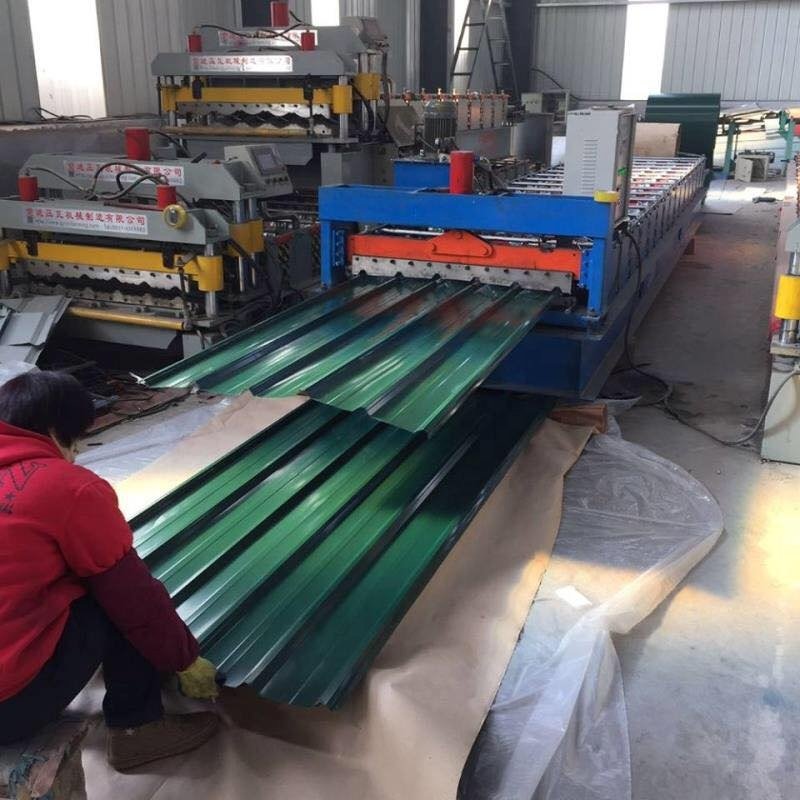 PPGL Galvalume Roofing Wavy Sheet Aluzinc Painted Color Steel Panel Sheet