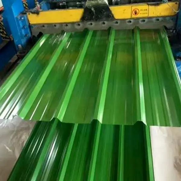 Factory low price GI PPGI color coated sheet corrugated galvanized steel roofing building material