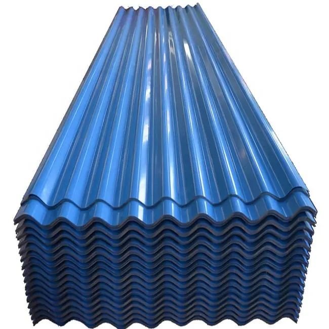 Factory low price GI PPGI color coated sheet corrugated galvanized steel roofing building material