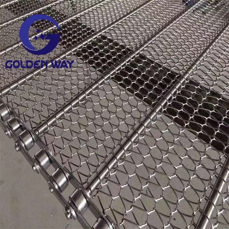 Food Grade stainless steel wire mesh belt conveyor for oven belt