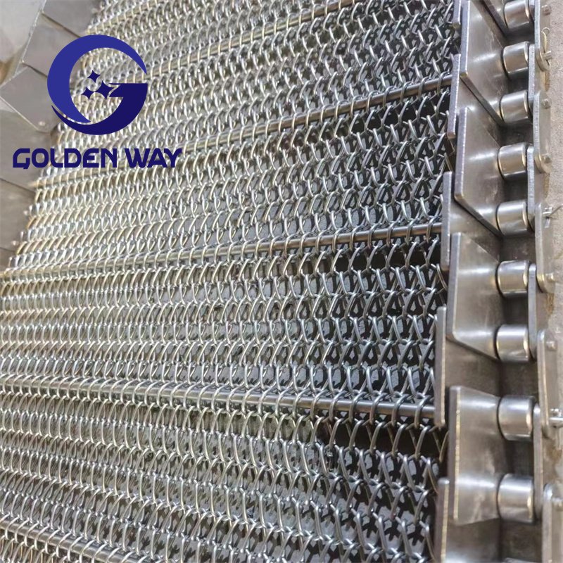 Food Grade stainless steel wire mesh belt conveyor for oven belt