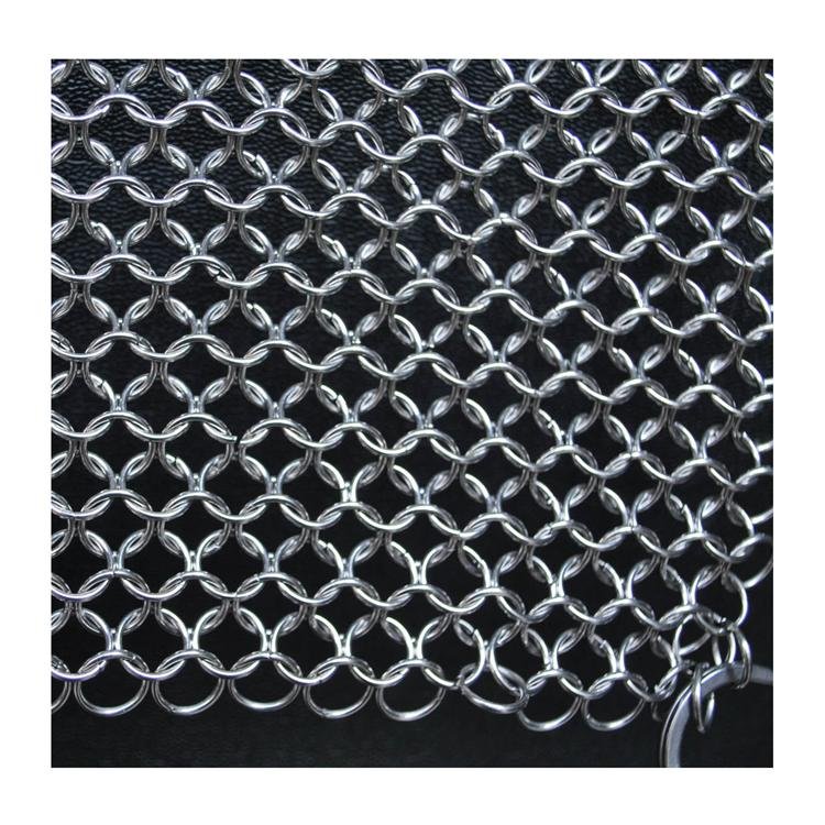 Stainless steel Chainmail Ring Mesh Ring Curtains Metal Mesh For Decorative