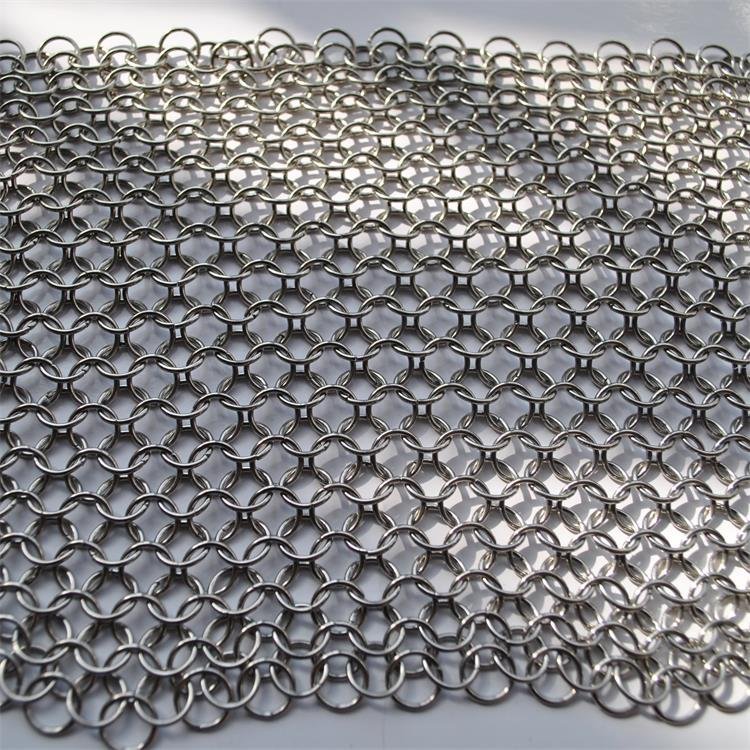 Stainless steel Chainmail Ring Mesh Ring Curtains Metal Mesh For Decorative