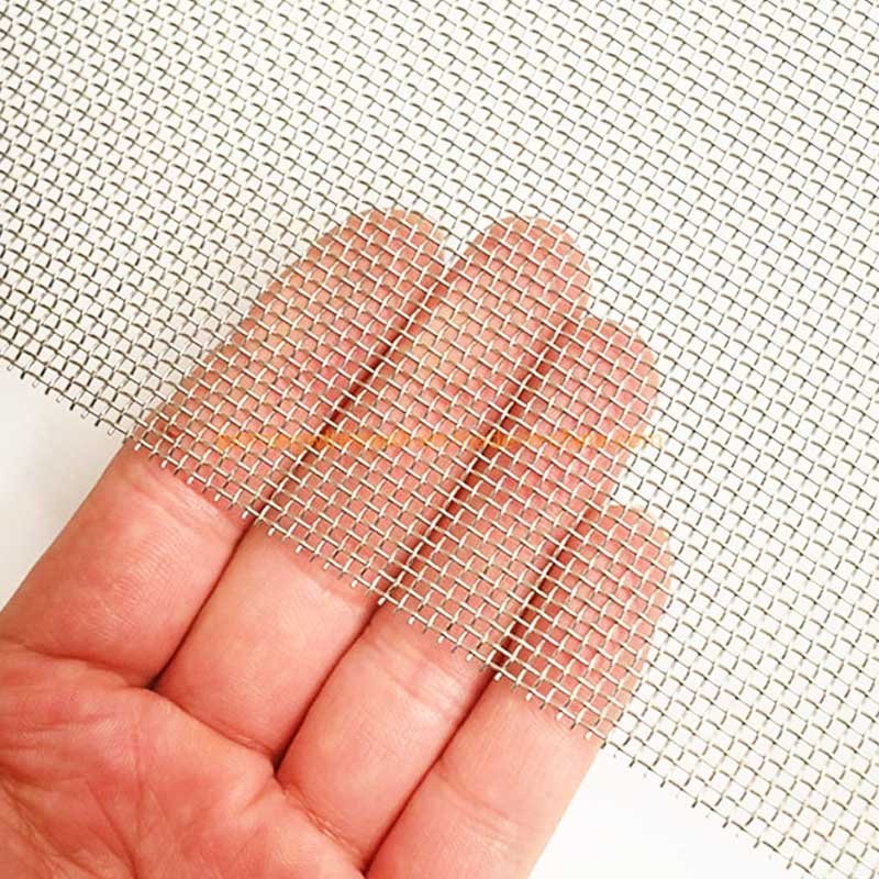 High Quality 304 316 Stainless Steel Wire Mesh Filter Net Screen Cloth Metal Mesh Square Wire Netting Woven Mesh