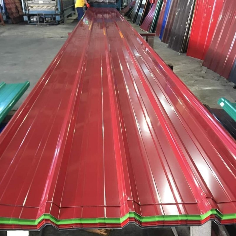 Factory Wholesale 18 28 30 gauge PPGI PPGL Prepainted Galvanized Aluminium Steel Corrugated Roofing Sheets for House Building