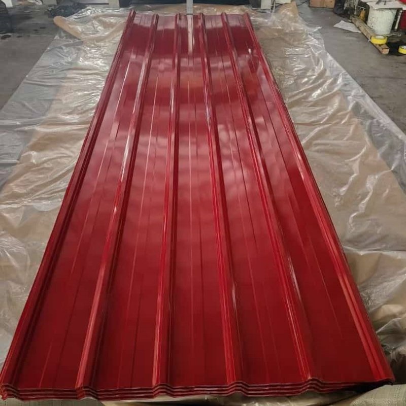Dx52D SGCC Galvalume Roofing Tiles Corrugated Prepainted Metal Plate Gray Color Roofing Sheets