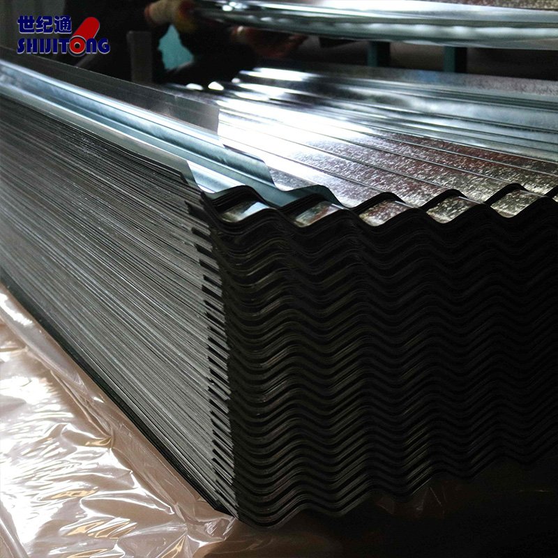 22 28 16 Gauge Steel Sheet Iron Roofing Gi Corrugated Metal Coated Galvanized Roof High-Strength Steel Plate