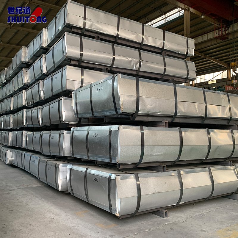 22 28 16 Gauge Steel Sheet Iron Roofing Gi Corrugated Metal Coated Galvanized Roof High-Strength Steel Plate