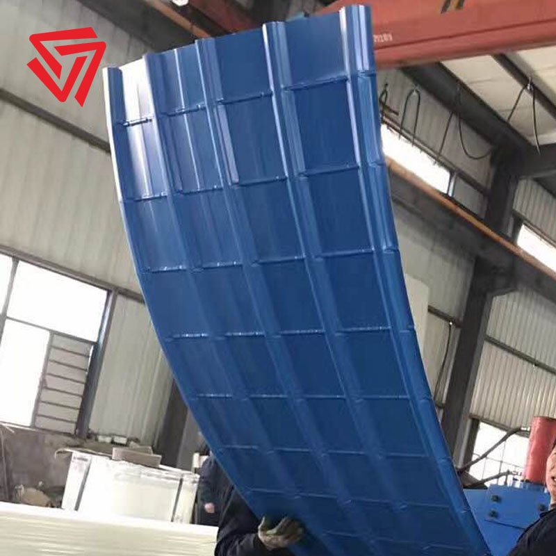 warehouse corrugated coloured ppgi ppgl steel roofing sheet for silo
