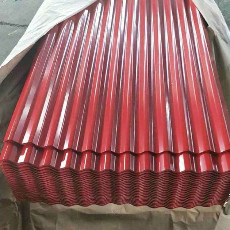 hous-roof-with-red-iron-sheet/chromadek ibr roof sheeting prices/Color coated roof panel