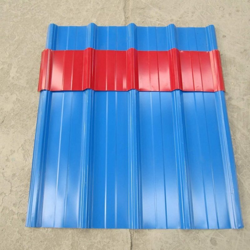 hous-roof-with-red-iron-sheet/chromadek ibr roof sheeting prices/Color coated roof panel