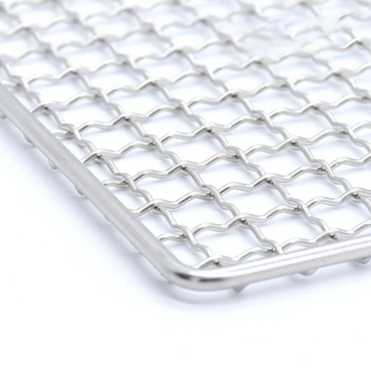 Wholesale Custom Non-stick Wire Basket Stainless Steel Barbecue Grill Wire Mesh For Roasting Meat
