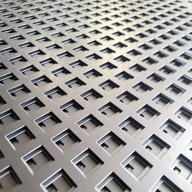 Q235 Stainless Steel Aluminum Ceiling Perforated Metal Mesh Filter outside Decorative Hole Shape Steel Wire Genre