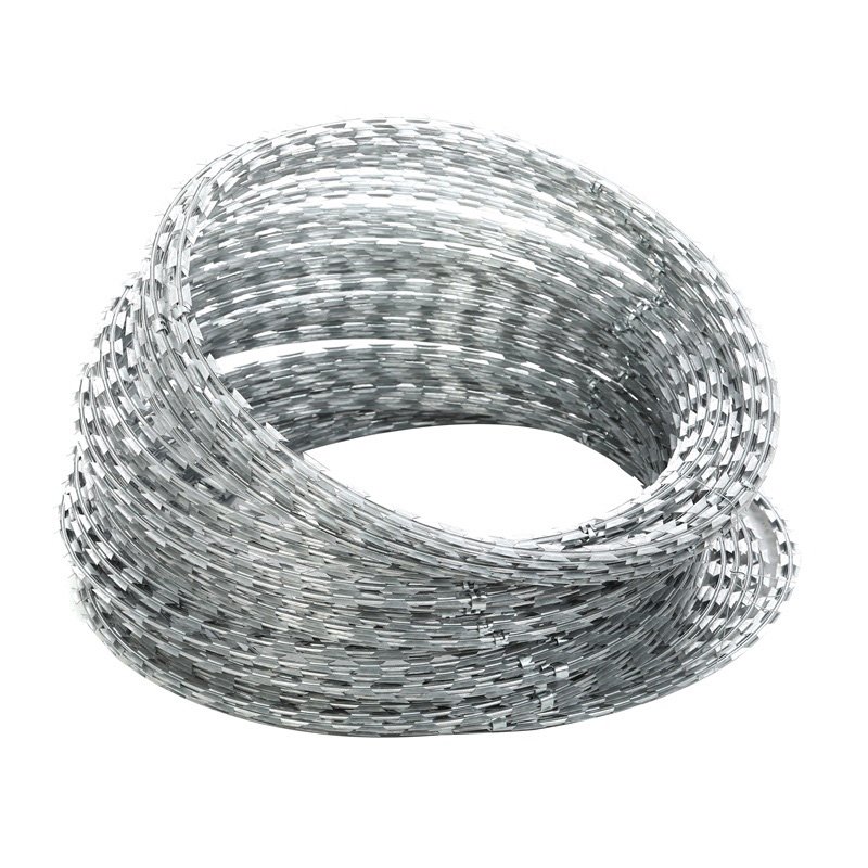 Rust Proof Snake Razor Barbed Wire Fence for Sale Pakistan Philippines Cost Per Metre Rapid Mobile Security Barrier with Trai